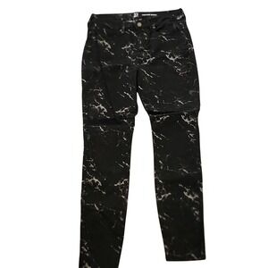 NY&C High Rise Skinny Jeans Marble‎ Print Denim Pants Casual